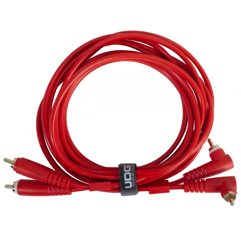 Аудиокабель UDG Set RCA Straight-RCA Angled Red 3m (U97005RD)